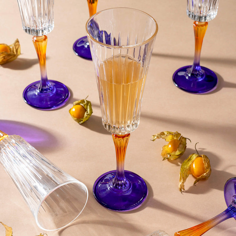 Capri Champagne Glasses, Set of 2