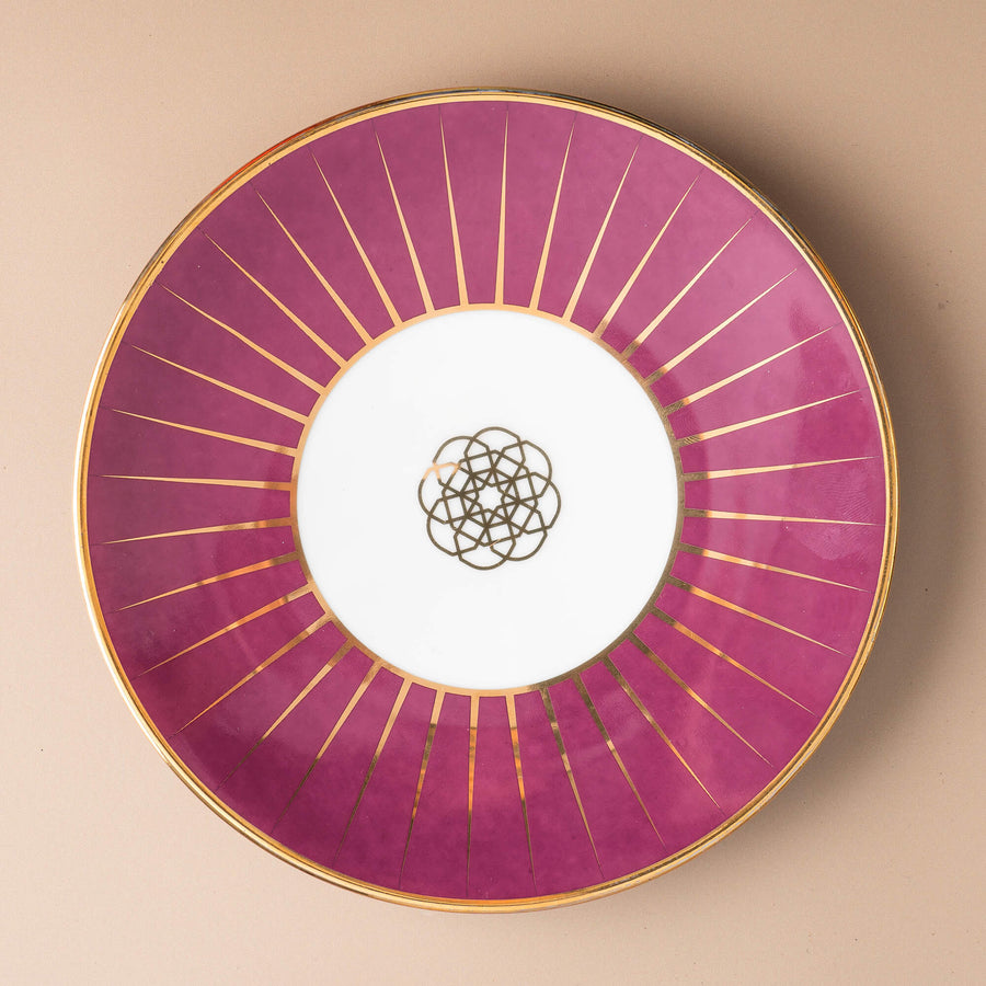 Mauve Weave Quarter Plate