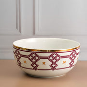 Mauve Weave Large Serving Bowl