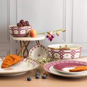 Mauve Weave 21-piece dinner set (6 persons' set)