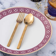 Mauve Weave Dinner Plate