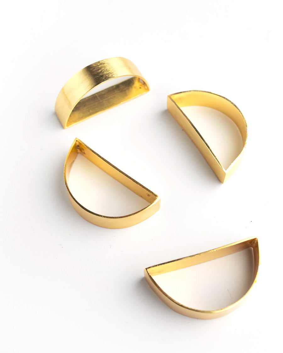 Crescent Napkin Rings - Set of 6