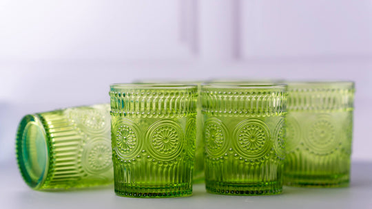 Verdant Hue Glasses - Set of 6