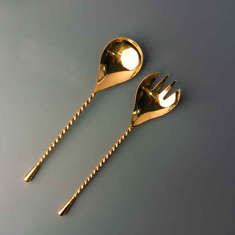 Swivel Gold 2-Piece Serving Set