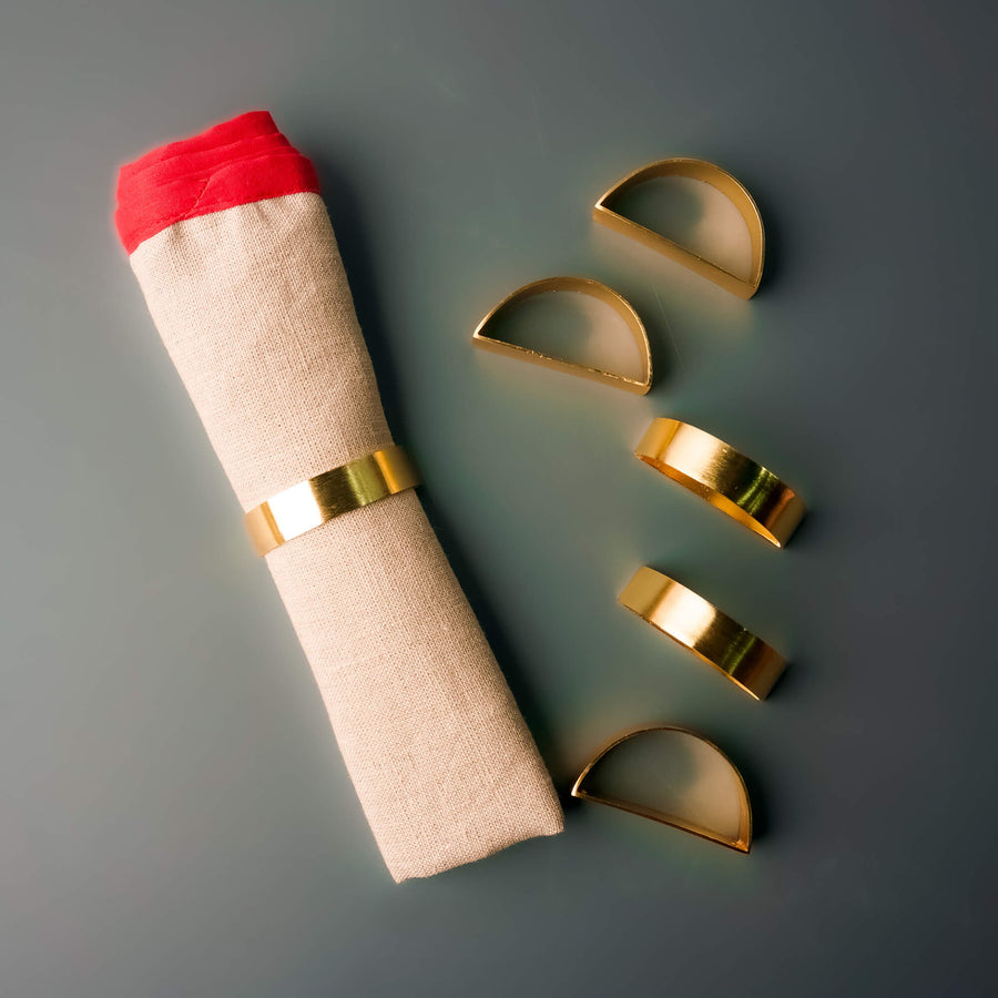 Crescent Napkin Rings - Set of 6