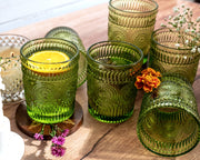 Verdant Hue Glasses - Set of 6