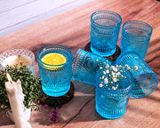 Azure Hue Glasses - Set of 6